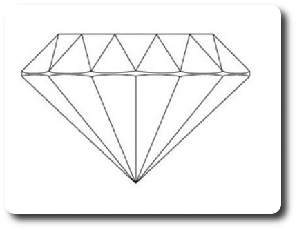 Diamond line drawing | Four Grainer