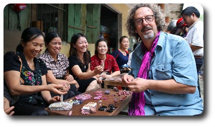 Ron LeBlanc of "Gem Hunt" On The Travel Channel Network At A Gem Market In Vietnam